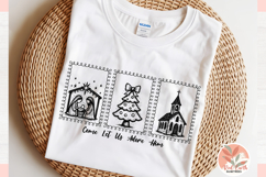 Come Let Us Adore Him Christian faith PNG sublimation shirt Product Image 1