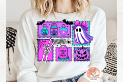 Trendy Retro neon Halloween spooky ghost collage svg png dxf Product Image 2