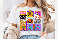 Trendy Retro neon Halloween spooky ghost collage svg png dxf Product Image 2