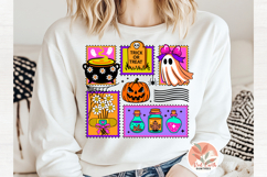Trendy Retro neon Halloween spooky ghost collage svg png dxf Product Image 3