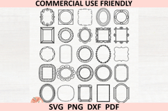 100 Frames Bundle SVG PNG DXF, Ornamental Frame Clipart Product Image 4
