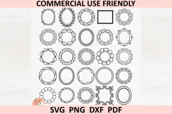 100 Frames Bundle SVG PNG DXF, Ornamental Frame Clipart Product Image 5