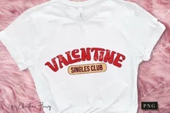 Retro Valentine Singles Club PNG | Valentine Day Sublimation Product Image 2