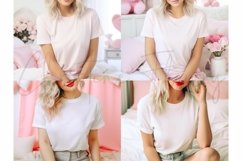 Valentine&#039;s Day Mockup Bundle | White T-Shirt Mockup Product Image 3