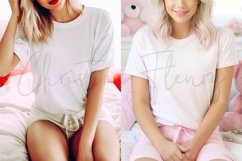 Valentine&#039;s Day Mockup Bundle | White T-Shirt Mockup Product Image 4