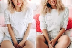 Valentine&#039;s Day Mockup Bundle | White T-Shirt Mockup Product Image 6