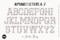 Shells Varsity Pearls Beach Vibes Alphabet PNG Product Image 2