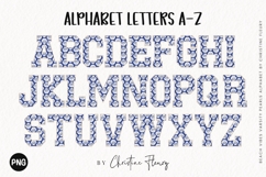 Seashells Varsity Pearls Beach Vibes Alphabet PNG Product Image 2