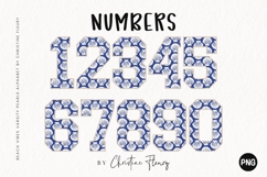 Seashells Varsity Pearls Beach Vibes Alphabet PNG Product Image 3