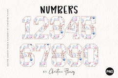 Varsity Easter Bunny Pearl Alphabet PNG Product Image 3