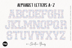 Cherry Blossom Varsity Easter Pearl Alphabet PNG Product Image 2