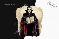 Vintage Goth Vampire Clipart | Halloween PNG Product Image 2