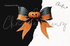 Vintage Halloween Bow Clipart Bundle Product Image 3