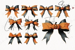 Vintage Halloween Bow Clipart Bundle Product Image 4
