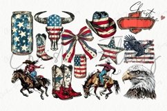 Rustic Patriotic Clipart | 4th Of July PNG Product Image 4