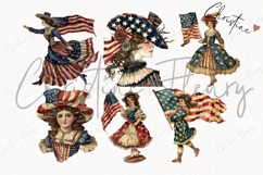 Whimsical 4th Of July People Clipart Bundle | 4th Of July PN Product Image 5
