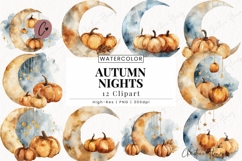 Autumn Nights Clipart Bundle Product Image 1