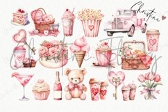Huge Blush Pink Valentine Clipart Bundle | Valentine PNG Product Image 4