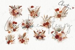 Watercolor Boho Floral Bouquets Product Image 4