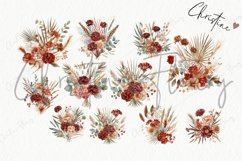 Watercolor Boho Floral Bouquets Product Image 5