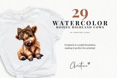 Boojee Highland Cow Clipart Product Image 2