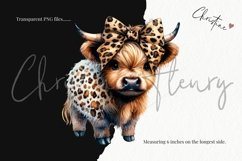 Boojee Highland Cow Clipart Product Image 3