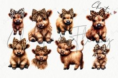 Boojee Highland Cow Clipart Product Image 4