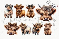 Boojee Highland Cow Clipart Product Image 5