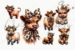 Boojee Highland Cow Clipart Product Image 6