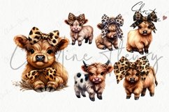 Boojee Highland Cow Clipart Product Image 7