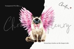 Watercolor Valentine Cats Of Love Clipart | Valentine PNG Product Image 3