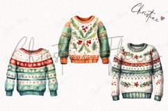Watercolor Christmas Sweaters Clipart | Watercolor Christmas Product Image 3