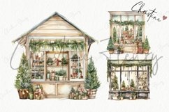 Watercolor Christmas Windows Clipart Product Image 4