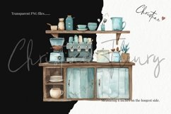 Watercolor Coastal Holiday Clipart Product Image 3