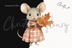 Watercolor Cozy Fall Clipart Bundle - 53 Elements Product Image 3