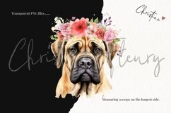 Watercolor Dog Breeds with Flower Crowns - Part 2 Product Image 3