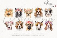 Watercolor Dog Breeds with Flower Crowns - Part 2 Product Image 4