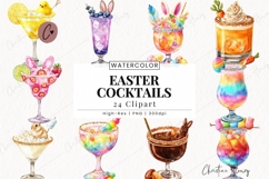 Easter Cocktail Clipart Bundle Product Image 1