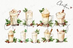 Watercolor Eggnog Clipart | Christmas Clipart Product Image 5