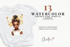 Golden African Fairy Clipart Product Image 2