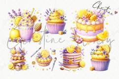 Watercolor Lemon Honey Treats Clipart Product Image 4