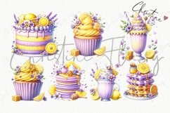 Watercolor Lemon Honey Treats Clipart Product Image 5