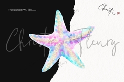 Pastel Mermaid Animals Clipart Bundle - 18 Elements Product Image 3