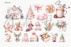 Watercolor Merry Pinkmas Mega Bundle | Christmas Sublimation Product Image 10
