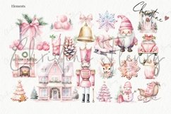 Watercolor Merry Pinkmas Mega Bundle | Christmas Sublimation Product Image 5