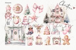 Watercolor Merry Pinkmas Mega Bundle | Christmas Sublimation Product Image 9