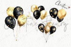 New Years Balloons Clipart | New Years PNG Product Image 5