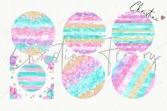 Pastel Mermaid Round Backgrounds Product Image 4