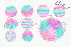 Pastel Mermaid Round Backgrounds Product Image 5
