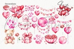 Watercolor Valentine Pets Of Love Creator | Valentine PNG Product Image 10